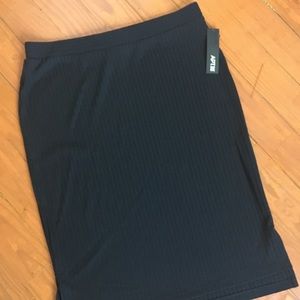 🌴Black, Ribbed Apt. 9 Skirt - Size Large - BNWT